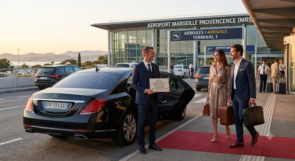 Service haut de gamme assuré par un chauffeur privé La Seyne-sur-Mer à l'aéroport Marseille