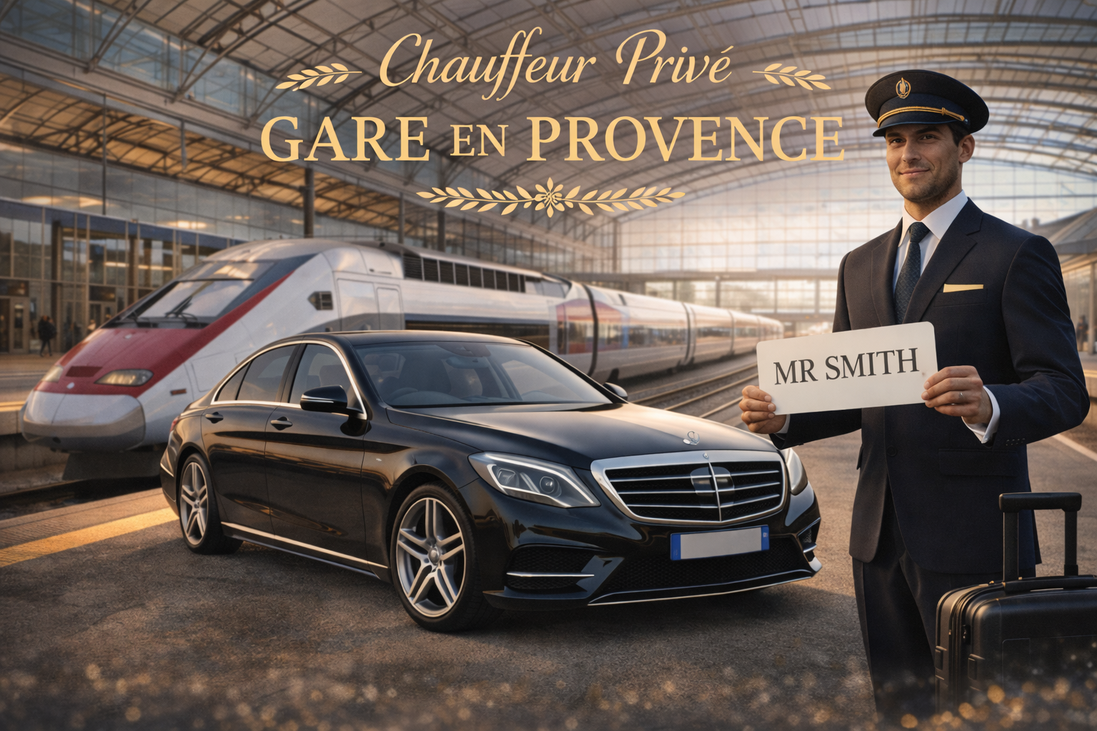 Chauffeur privé gare Marseille Saint-Charles et Aix TGV