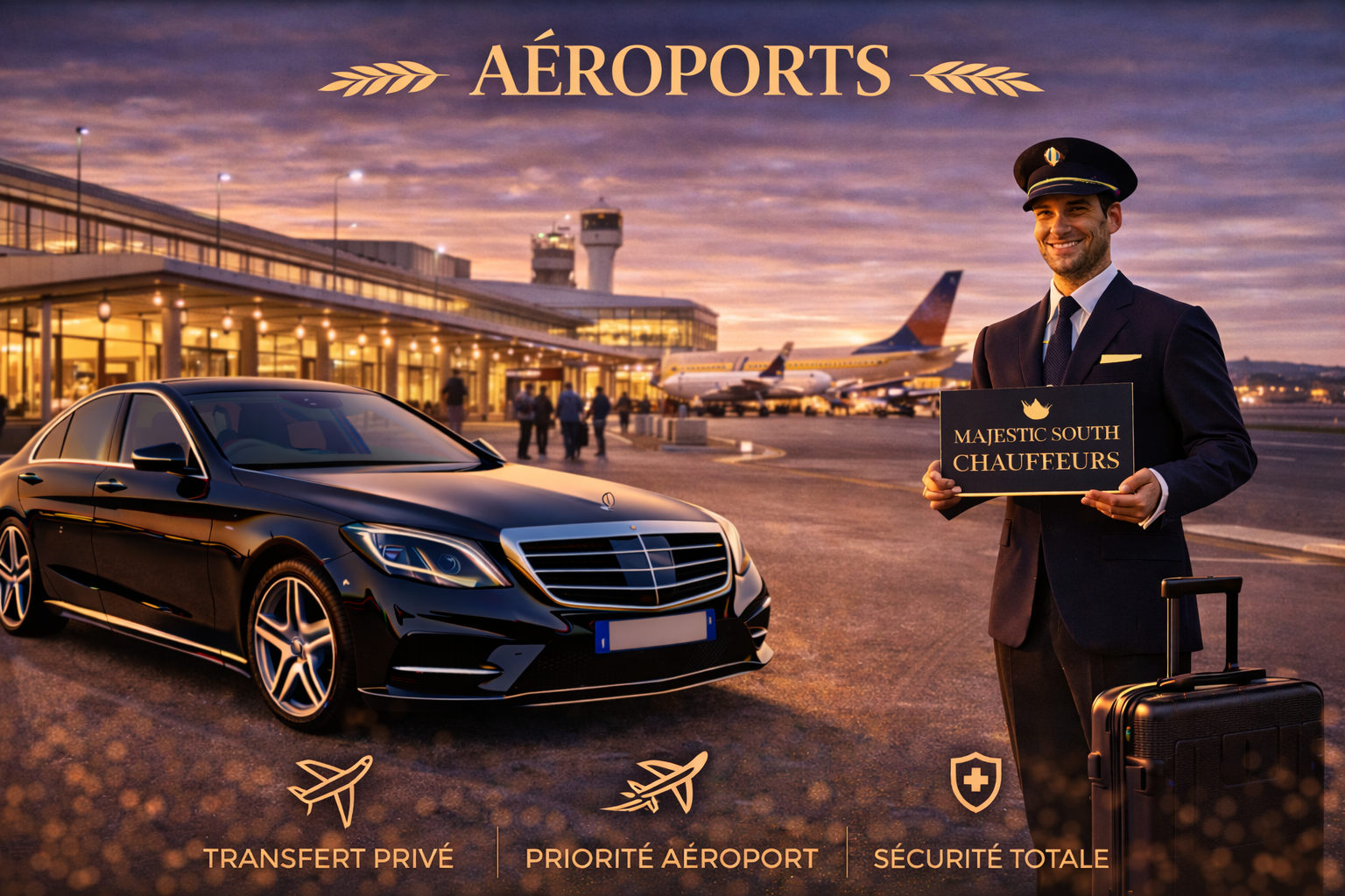 Transfert aéroport Marseille-Provence avec chauffeur privé Marseille