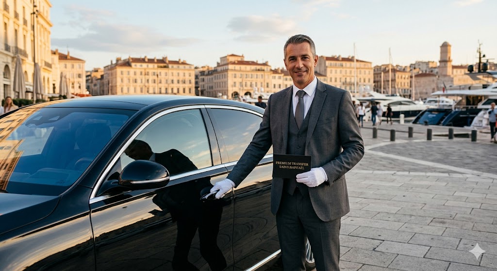 Chauffeur privé de luxe pour un transfert Marseille Saint-Raphaël premium